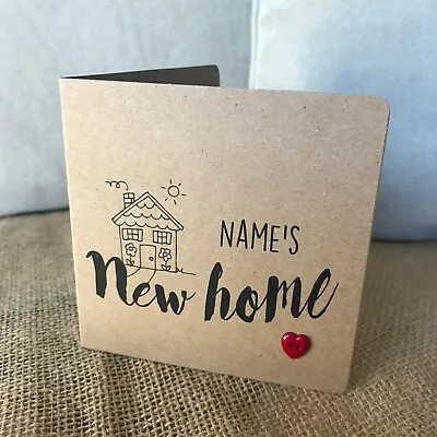 Handmade Personalised New Home Card (new Home) • £2.50