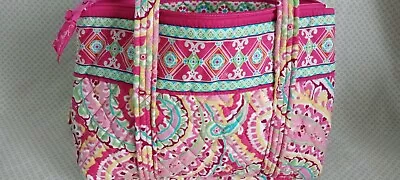 Vera Bradley Retired Capri Melon Shoulder Bag Purse NWOT Pink Paisley Barbiecore • $38