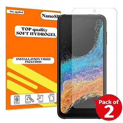 Screen Protector For Samsung Galaxy Xcover 6 Pro Hydrogel Cover - Clear TPU FILM • £3.98