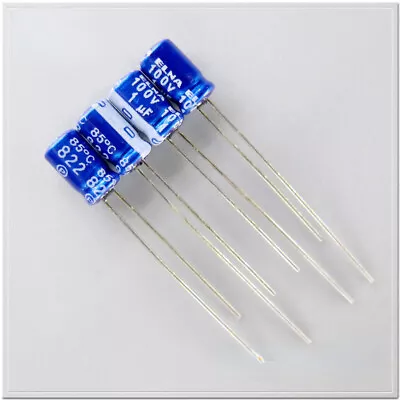 20pcs/100pcs ELNA Blue RC2 1uF/100V1uF Small Size Audio DIY Capacitor HiFi 4x7mm • $2.24