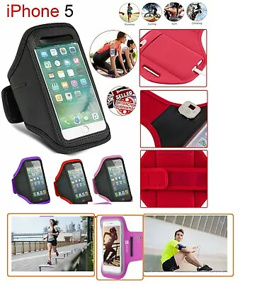 £3.97 • Buy IPhone Gym Running Armband Jogging Sports Exercise Holder Strap For Apple Mobile