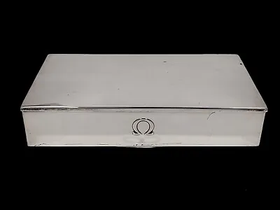Swiss Omega Silver Box With Wood Interior - Silver Hallmark • $500