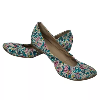 J. Crew Collection CeCe Ballet Flats Liberty Floral Pattern Made In Italy SZ 7.5 • $20