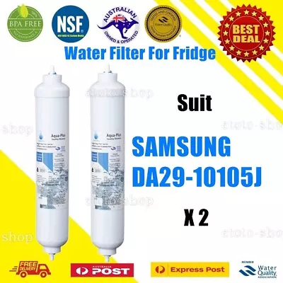 2 X Samsung Fridge Water Filter Replacement Cartridges Da29-10105j • $31