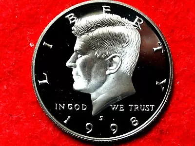 $6.95 • Buy 1998-s Kennedy Proof Deep Cameo Clad Half Dollar   Item #14r