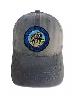 Yellowstone Park Blue Adjustable Curved Bill Strap Back Dad Hat Baseball Cap • $16.95