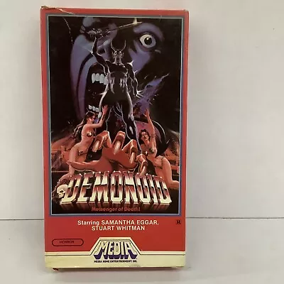 🔥 Demonoid Messenger Of Death (VHS - 1983) Media Home Ent. **RARE** HORROR  🔥 • $106.66