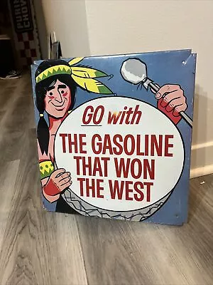 C.1960s Original Vintage Phillips 66 Gas Sign Metal  Gasoline That Won The West • $799