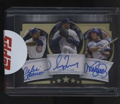 2022 Topps Five Star Andre Dawson Greg Maddux Ryne Sandberg Triple AUTO 5/5 • $80