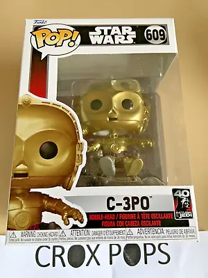 C-3PO Star Wars 609 Funko Pop Vinyl New In Mint Box + Protector • $33.12