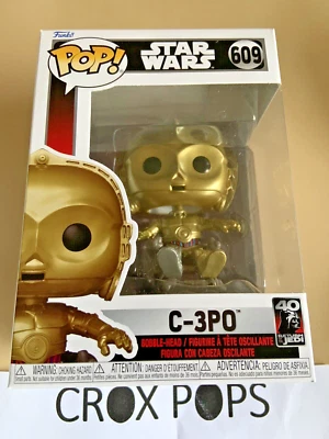 C-3PO Star Wars 609 Funko Pop Vinyl New In Mint Box + Protector • $33.12