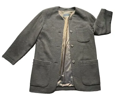Bogner Overcoat Jacket Wool Blend Slovenia Made Vicuna Brown Size 8/36 Women • $239.99