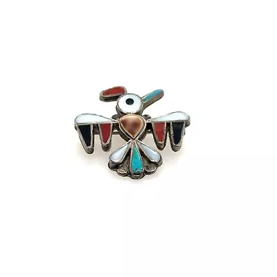 Vintage Woodpecker Brooch - Sterling Silver - Preowned • $0.99