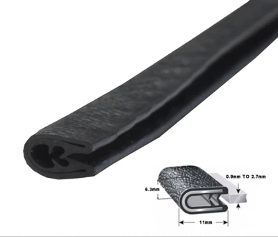 $17.99 • Buy Trim Lok Metal Rubber Seal Edge Door Trunk Protect Weather Strip Anti-Noise 12ft