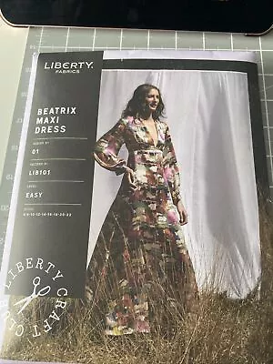 Liberty Fabric Beatrix Maxi Dress Sewing Pattern LIB101 • £12