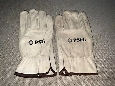 PSE&G Leather Workman's Gloves Vintage Newark New Jersey • $19.99