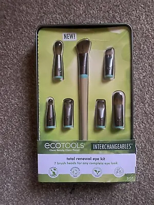 NEW ECOTOOLS Total Renewal Eye Kit MAKEUP BRUSH SET Shadow Interchangeables Mac • £12.50