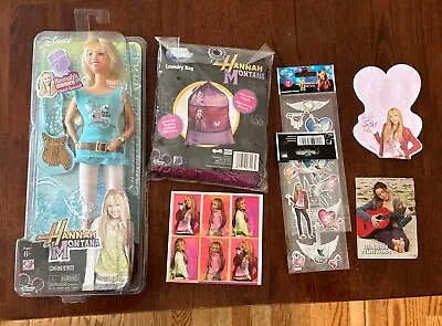 Disney Hannah Montana LOT~Doll Summer Must Haves!~Laundry Bag~More~Miley Cyrus • $29.99