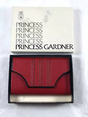 Vintage NEW Princess Gardner Red Leather Key Case In Original Box • $9.99