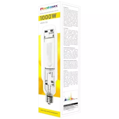 Plantmax Metal Halide Bulb Grow Lamp 1000w 4200k PX-MS1000 YOU GET 2 NEW • $80