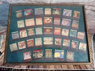1930's Unstruck Matches Rare Framed Display  • $85