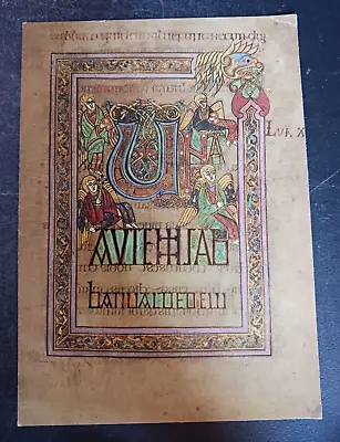 Vtg Postcard Book Of Kells Resurrection St Luke's Gospel Medieval Art Unposted • $9.95