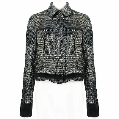 Haider Ackermann Rainbow Shimmer Silver & Gold Jacket FR34 UK8 • $739.89