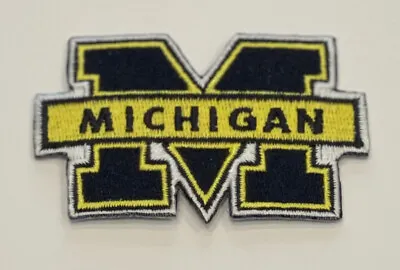 $4.95 • Buy University Of Michigan (NCAA) Iron On Embroidered Patch Style B   2.5” Wide