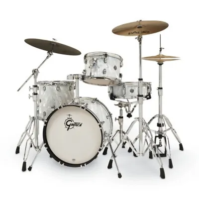 Gretsch Catalina Club Jazz 4-Piece Shell Pack 18  White Satin Flame • $899