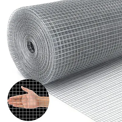 Hardware Cloth 1/2 Inch Chicken Wire Fence Galvanized Welded Cage Wire Mesh • $43.74