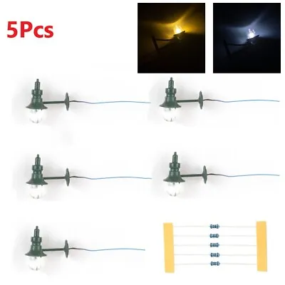 Railway Train Lamp LED Street Wall Lights HO Scale Light Model With Resistance • $7.70