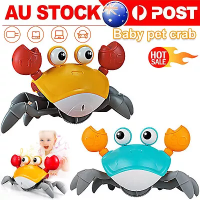 Baby Crawling Crab Toy Dancing Crab Toy Baby Sensory Crawling Crab Musical Toy • $21.89