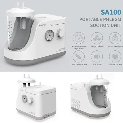 Portable Dental Phlegm Suction Unit Emergency Medical Vacuum Aspirator Machine • $169