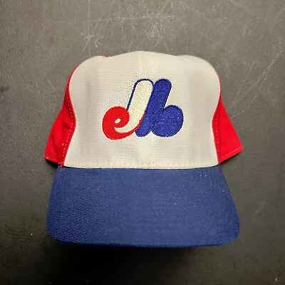 Vintage New Era Pro Model Montreal Expos 3 Color Fitted Hat 7 3/4 MLB Diamond • $59.99