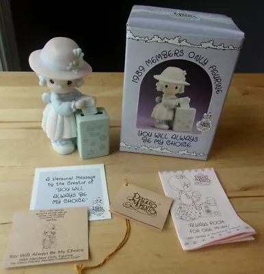 Precious Moments Figurine You Will Always Be My Choice 1989 Pm-891 In Box/ta Gs • $16.99