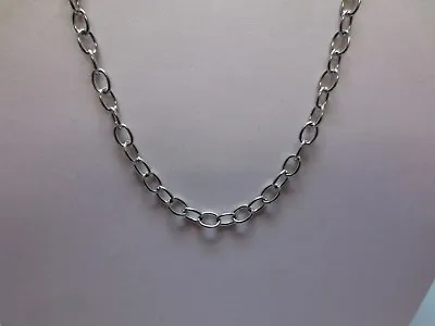 $5.33 • Buy 7 -48  Stainless Steel Silver  5mm Cable Link Chain Necklace