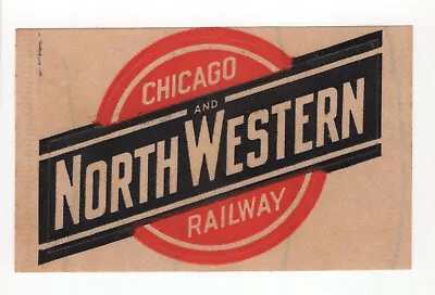 Vintage Orig. Chicago & Northwestern Railroad Advertising Sticker Emblem Decal • $11.89