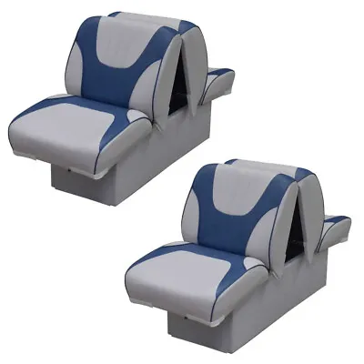 Boat Back To Back Seat B2B-DELX-10-GNAV | Gray Blue (Pair) • $497.41