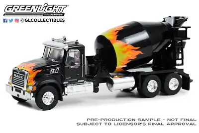 Greenlight 1:64 SD Trucks Series 18 2019 Mack Granite Cement Mixer • $19.99