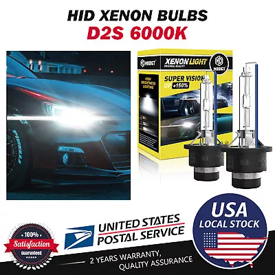 Set Of 2 D2S 6000K White HID Xenon Headlight Light Bulbs OEM Replacement Philips • $16.99