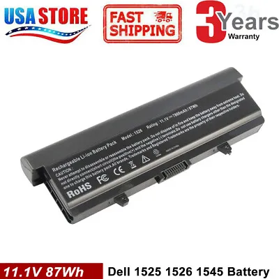 Battery/Charger For Dell Inspiron 1525 1526 1440 1545 1546 1750 GW240 X284G • $13.99