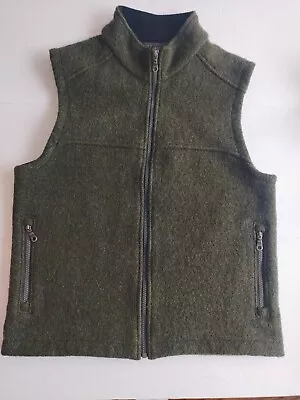 Vintage IBEX 100% New Wool Carrie Vest Women's Size Medium Dark Hunter Green • $95
