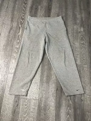 Vintage Nike Sweatpants Mens Large Gym Lift Workout Pockets Distressed Baggy 90s • $18