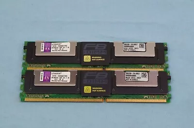 $17.95 • Buy Kingston 8GB 2x 4GB PC2-5300F DDR2 ECC FBDIMM Memory Kit KTD-WS667LPQ/8G