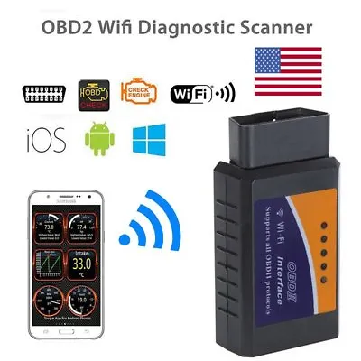 For IOS/Android Windows WIFI OBDII Code Reader Auto Scanner Engine Detector • $15.19