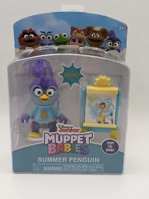 Disney Junior Muppet Babies Poseable Figure Summer Penguin & Easel Playset • $5.38