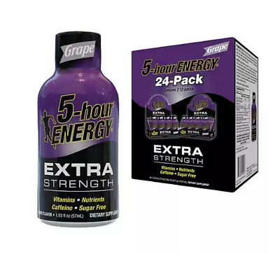 5-hour ENERGY Shot Extra Strength Grape (1.93 Oz. 24 Ct.) • $67.99