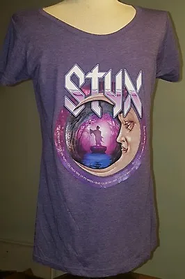 Womens STYX Concert-Tour-Purple Tshirt-All Hits All Night-Renegade-Ladies-Tultex • $12.99