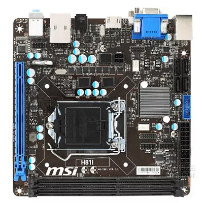 For MSI H81I Motherboard LGA1150 DDR3 Mini-ITX Mainboard • $137.35