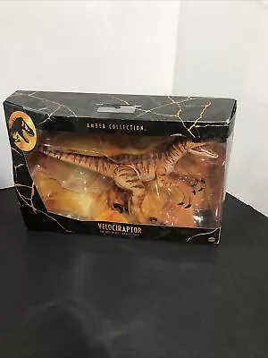 Jurassic World Amber Collection Tiger Velociraptor 6 In Action Figure BRAND NEW • $26.99